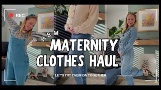 MATERNITY HAUL  HampM  2nd trimester [upl. by Bondy]