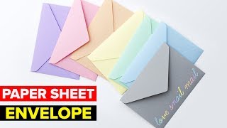 How to Make Paper Envelope  DIY Easy Paper Envelope [upl. by Nomrah]