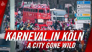 KARNEVAL in KÖLN  Riesenparty und tolle Kostüme 🎉  1 FC Köln [upl. by Kcirrez]