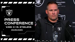 Coach McDaniels ‘A Lot of Things We Got To Clean Up and Fix’  Raiders  NFL [upl. by Aneeb69]