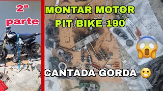 2 Montar Motor PIT BIKE 190 y SALE TODO MAL😓 Test a fuego🚀🔥💥 [upl. by Yllrebmik]