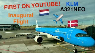 4K INAUGURAL FLIGHT A321NEO  KLM  Amsterdam  Copenhagen [upl. by Can]