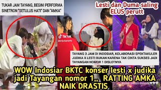 WOW INDOSIAR JADI TAYANGAN NOMOR 1  KONSER BKTC LESTI X JUDIKARATTING AMKA NAIK DRASTIS [upl. by Alfredo]