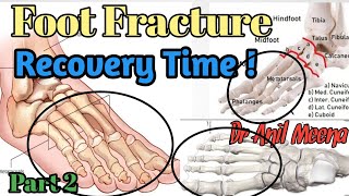 foot fracture recovery time  foot fracture treatment  metatarsal fracture recovery time in hindi [upl. by Tav4]