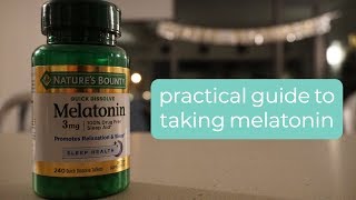 How to take Melatonin and Improve Sleep [upl. by Eerej780]