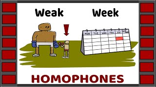 Homophones  Examples of 60 homophone pairs  English Vocabulary  Homographs  Homonyms [upl. by Lebar]