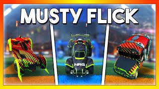 I did a musty flick with every car in Rocket League Which car is best [upl. by Annitsirhc]