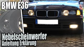 BMW E36 Compact Nebelscheinwerfer Anleitung Erklärung [upl. by Silver301]