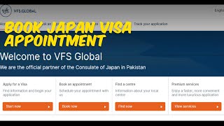 VFS Global Japan Visa Appointment From Pakistan  Book Japan Visa Appointment [upl. by Atiekram]