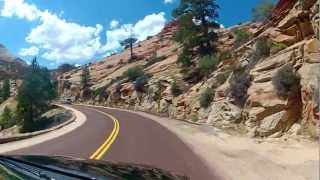 Zion Nationalpark  Scenic Drive Utah  Full Ride  Onboard Front View [upl. by Latoniah754]