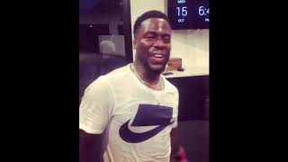 Kevin Hart  Boxing Drills and Punching Bag Video [upl. by Anaik]