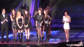 Fancam SNSD  101209 25th GDA 2010  Golden Disk Award [upl. by Eirrol]