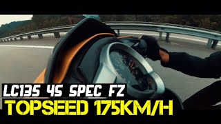 LC135 V3 4Speed Spec FZ Top Speed Malaysia [upl. by Eenej]