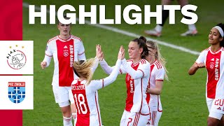 LEUCHTER HATTRICK 😍  Highlights Ajax Vrouwen  PEC Zwolle Vrouwen  Azerion Vrouwen Eredivisie [upl. by Aprilette]