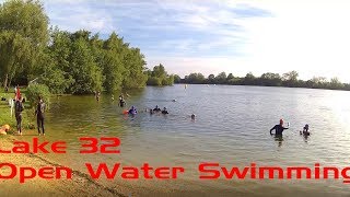 Open Water Swimming at Lake 32  Triathlon Matt [upl. by Schlenger]