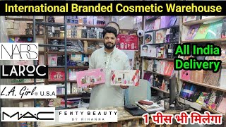 Branded Cosmetic Wholesale Market Delhi Sadar Bazar All Professional MakeUp items [upl. by Suiravat]