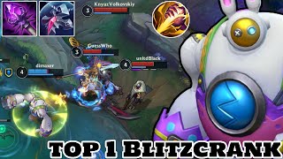 Wild Rift Blitzcrank  Top 1 Blitzcrank Gameplay Rank Grandmaster [upl. by Burroughs]