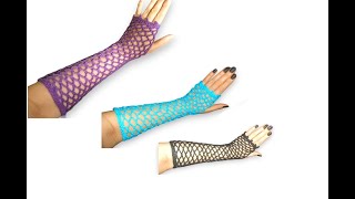 Crochet Fishnet Glove Seamless Free pattern 100 pattern ep15 [upl. by Arrik]