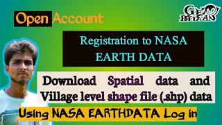 How to register with NASA Earthdata website to download spatial data  Anup  GeoBitaan [upl. by Okiron]