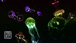 Quite Soothing 💫Space Walking Music 12HRS with 💨Gearman Jellyfish will support😮‍💨your sleep [upl. by Templas168]