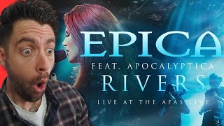 quotUK Drummer REACTS to EPICA feat APOCALYPTICA  Rivers Live At The AFAS LIVE REACTIONquot [upl. by Ettenotna]