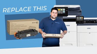 How to replace the fuser on your Xerox machine VersaLink C500 C505 C600 C605 [upl. by Arolf]