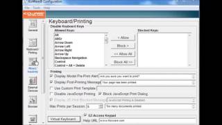 KioWare Classic for Windows Tutorial  Keyboard and Printing [upl. by Artemla]