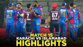 Full Highlights  Karachi Kings vs Islamabad United  Match 15  HBL PSL 9  M2A1A [upl. by Notsae]