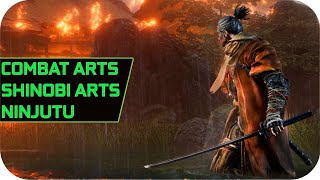 Sekiro All Skills Attacks Moveset Combat Arts Shinobi Martial Arts Ninjutu Skills [upl. by Mala]