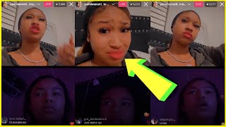 BROOKLYN QUEEN AND YANNI MONET ARGU3 AND GET 3M0TIONAL ON IG LIVE [upl. by Koosis]