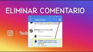 Como eliminar un comentario de Instagram ✅【2019】 [upl. by Ynohta]