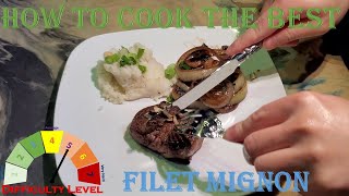 Perfect Filet Mignon Fine Dinning Steak Recipes [upl. by Pernas]