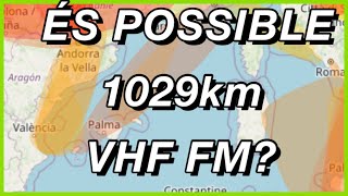 VHF FM DX VHF ITÀLIA IU8QRL VS EA3HSL [upl. by Ibbison]