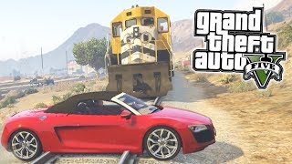 DESTRUINDO o NOVO CARRO do REZENDE EVIL  GTA 5 Audi R8  rezendeevil [upl. by Norvol]