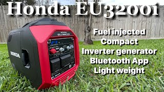 Honda EU3200i  2600 Watt Portable FuelInjected Inverter Generator w Bluetooth amp COMINDER Review [upl. by Womack]