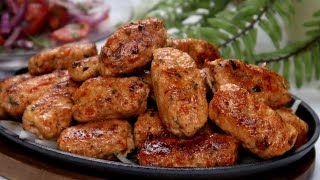 طبخ كفتة الدجاج التركية سهلة ولذيذه للغاية عندما نطبخها بهذه الطريقة Easy Turkish Chicken Kebab [upl. by Yelwah]