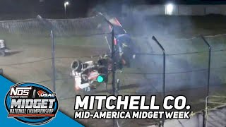 HIGHLIGHTS USAC NOS Energy Drink National Midgets  Mitchell County Fairgrounds  July 12 2023 [upl. by Enilrahc523]