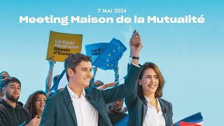 EN DIRECT  Suivez le meeting de la campagne « Besoin d’Europe » à la Mutualité avec Valérie Hayer [upl. by Dee]