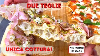 DUE PIZZE IN TEGLIA IN UNA UNICA COTTURA NEL FORNO DI CASA  IL METODO CHE VI LASCERÀ SENZA PAROLE [upl. by Hbahsur]