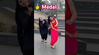 Medal easy dance steps🙌 punjabisong newsong punjabi dance medal chandrabrar mixsingh [upl. by Esiom992]