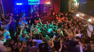 Damien Quinn singing Celtic Symphony to the fans in Rome 2019 [upl. by Megen]