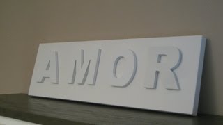 DIY Decorar con letras Decorating with letters [upl. by Russom]