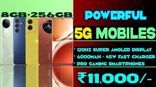 Top 5 Best 5G Smartphone Under 11000 in 2024  120hz Display Smooth Gaming Best 5g Phone under 10K [upl. by Lalla]