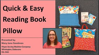 How to Make an Easy Reading Book Pillow [upl. by Airdua]