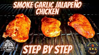 Pit boss BBQ chicken breast  how to smoke chicken breast on pellet grill [upl. by Ameen]