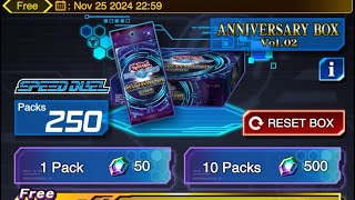 YuGiOh Duel Links  Anniversary Box Vol02 First Openings [upl. by Yrehc197]