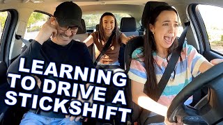 Teaching My Twin Daughters How To Drive a Stickshift Car [upl. by Natala]