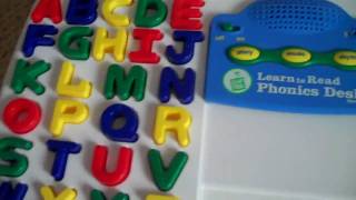 Leap Frog Learn to Read Phonics Desk System review [upl. by Torey930]