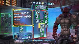 Borderlands 2  ManiaHellborn Lv 61 Psycho Build  Fire Fueled Pain Train [upl. by Conley]