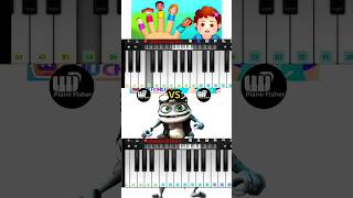 The Finger Family Song Vs Crazy Frog Axel F Song  Easy Piano Tutorial shorts [upl. by Micaela]